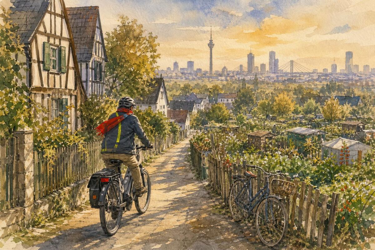 Zeit- und Kostencheck für Radpendler: Eggerscheidt nach Düsseldorf